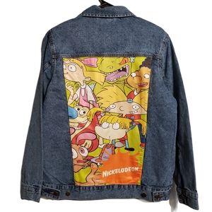 90s Nickelodeon denim trucker jacket